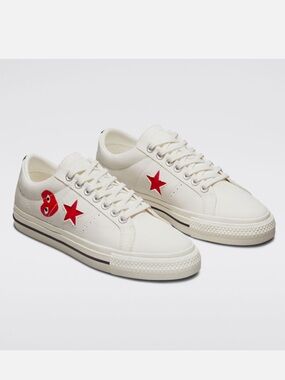 Comme des Garçons PLAY x Converse One Star Sneakers Mens 3.5 Womens 5